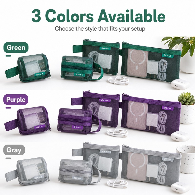 6PCS Portable Mesh Tech Access - Tech Woven Accessories recension och pris