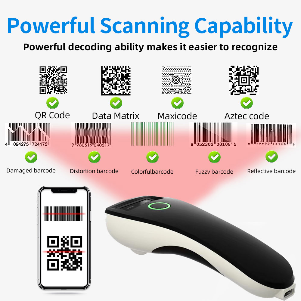Mini Handheld Portable Barcode - Document Scanner Portable recension och pris