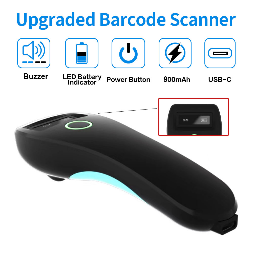 Mini Handheld Portable Barcode - Document Scanner Portable recension och pris