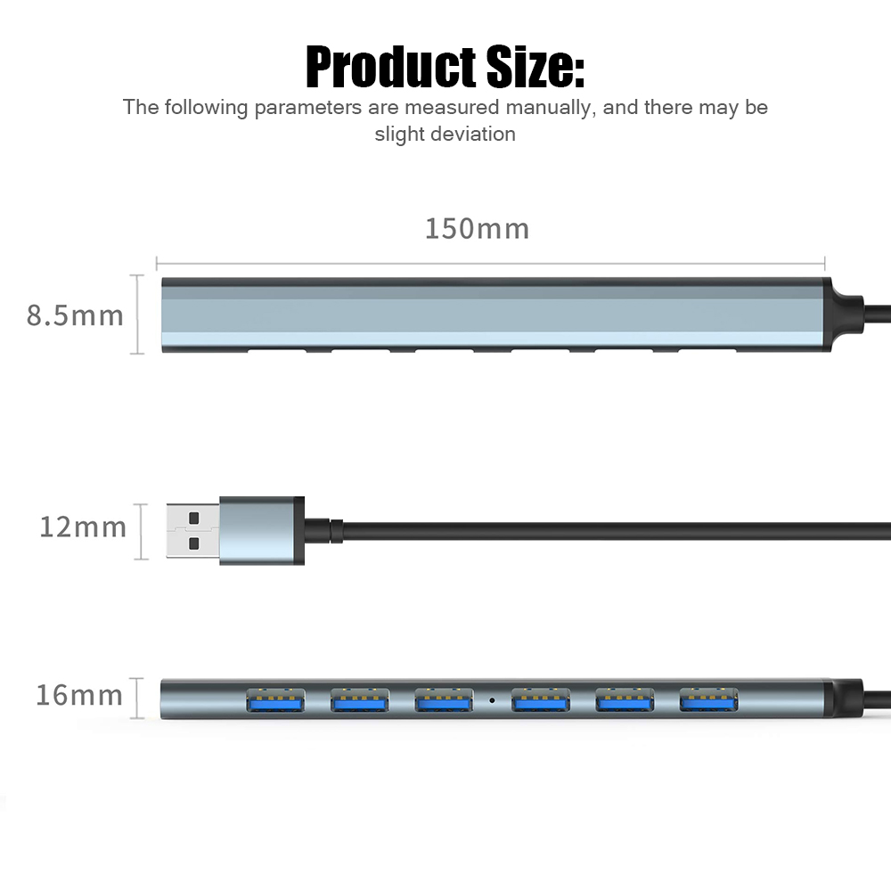 7 Port USB 3.0 Hub USB Hub Hig - Tech Accessories Pc recension och pris