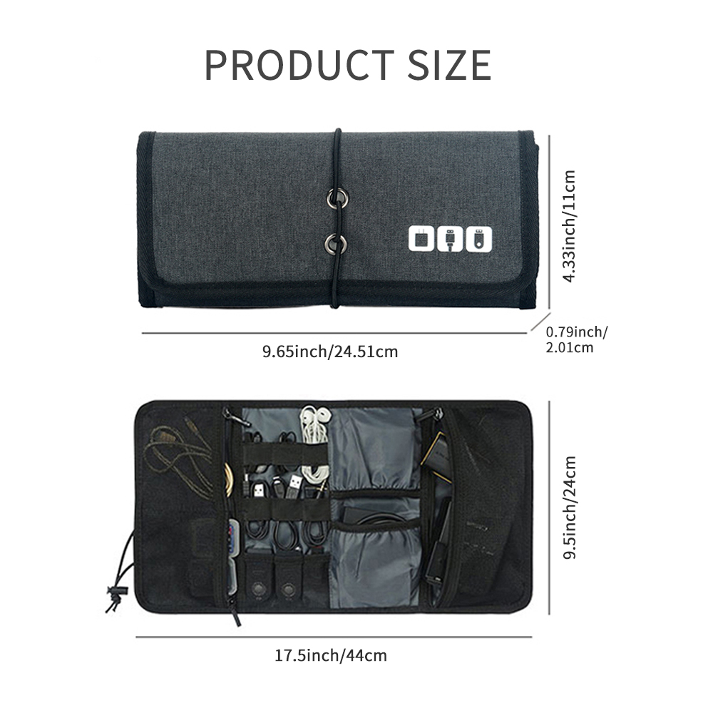 Travel Cable Storage Bag，Elect - Tech Accessories Organizer Pouch recension och pris