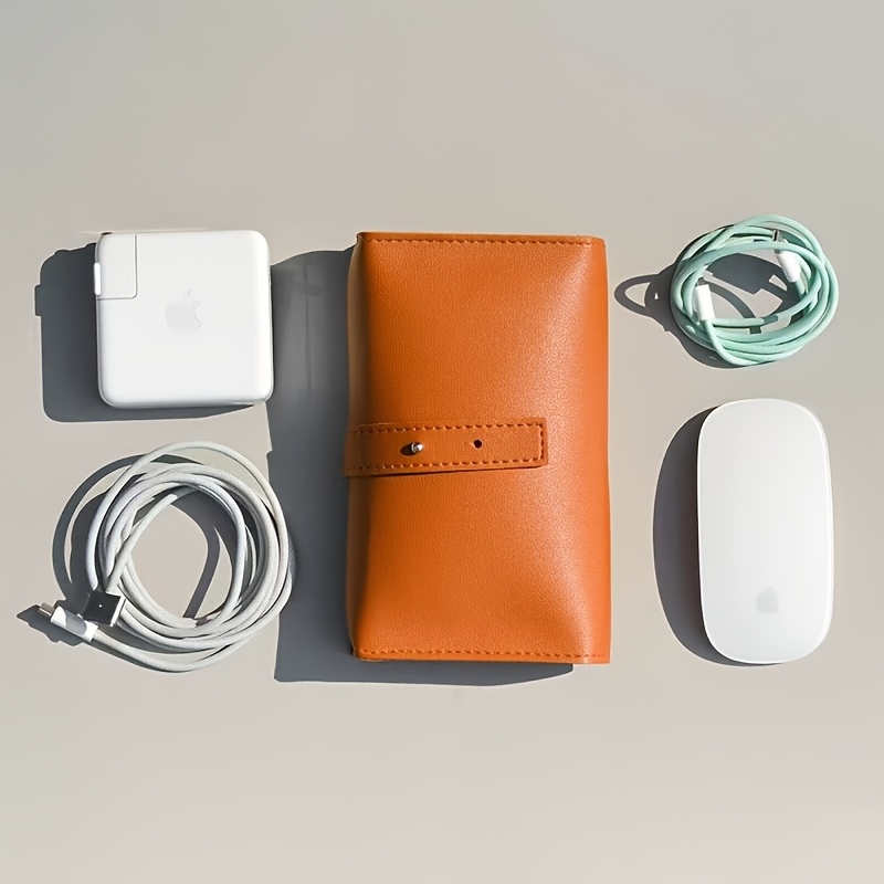 1pc Leather Tech Organizer Pou - Tech Accessories Organizer Pouch recension och pris
