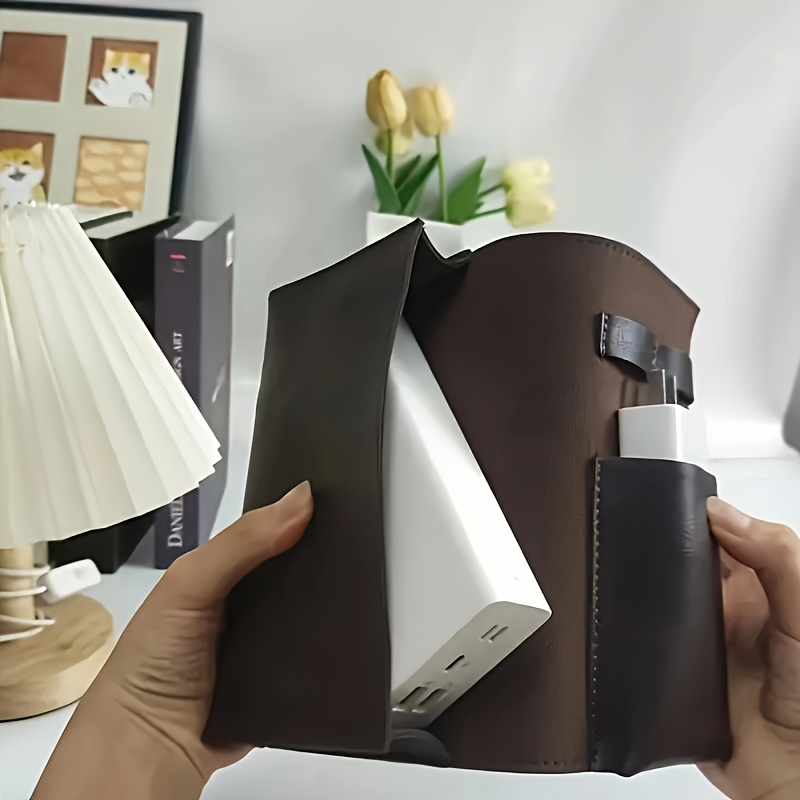 1pc Leather Tech Organizer Pou - Tech Accessories Organizer Pouch recension och pris