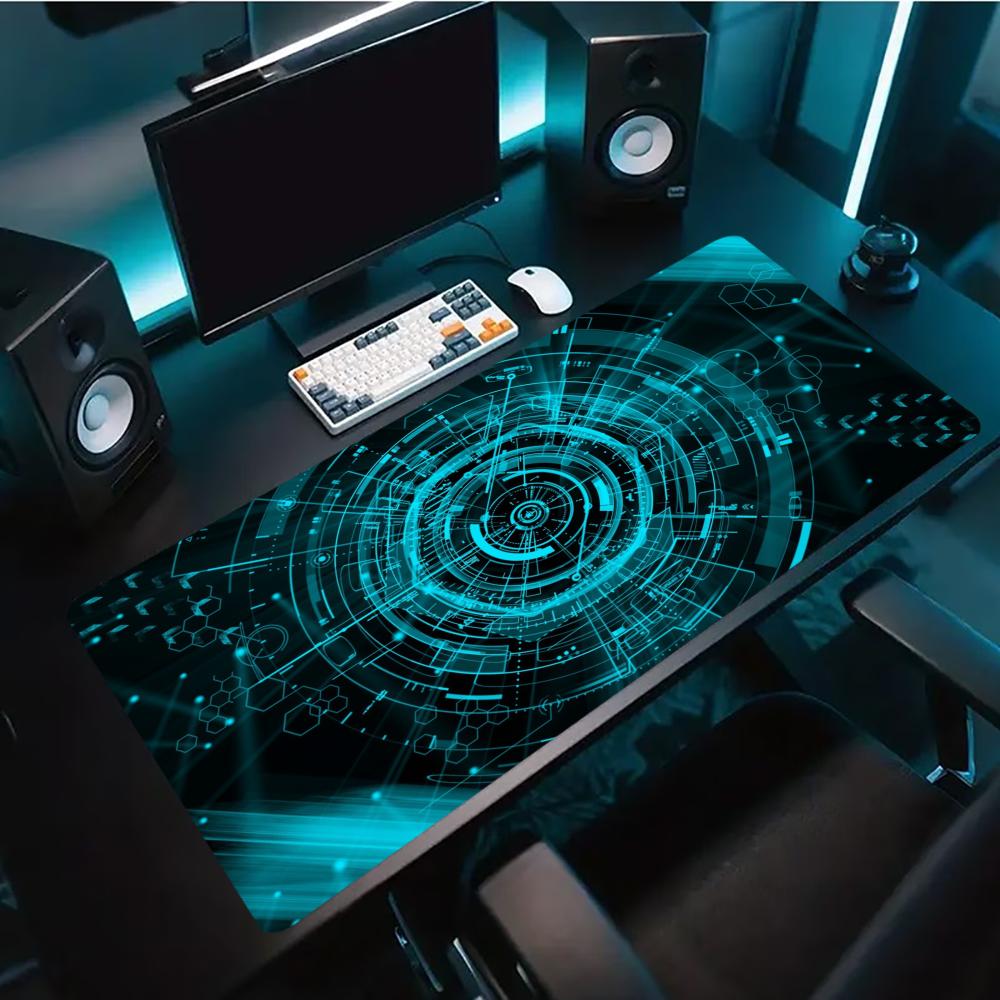 Blue Tech Circuit Cyber Patter - Tech Accessories For Home Office recension och pris