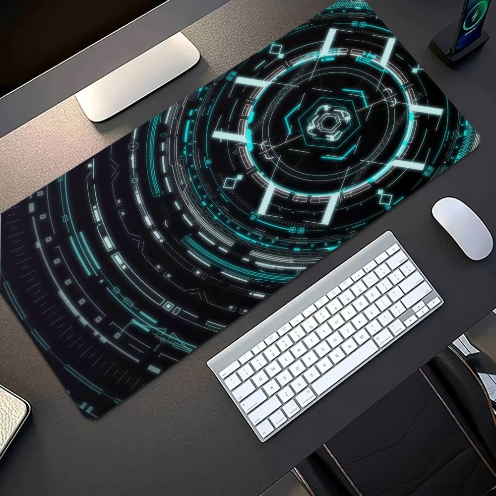 Blue Tech Circuit Cyber Patter - Tech Accessories For Home Office recension och pris