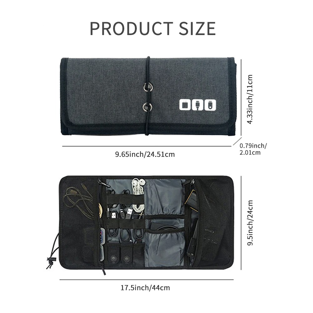 Electronic Organizer Cord Pouc - Tech Accessories Organizer Pouch recension och pris