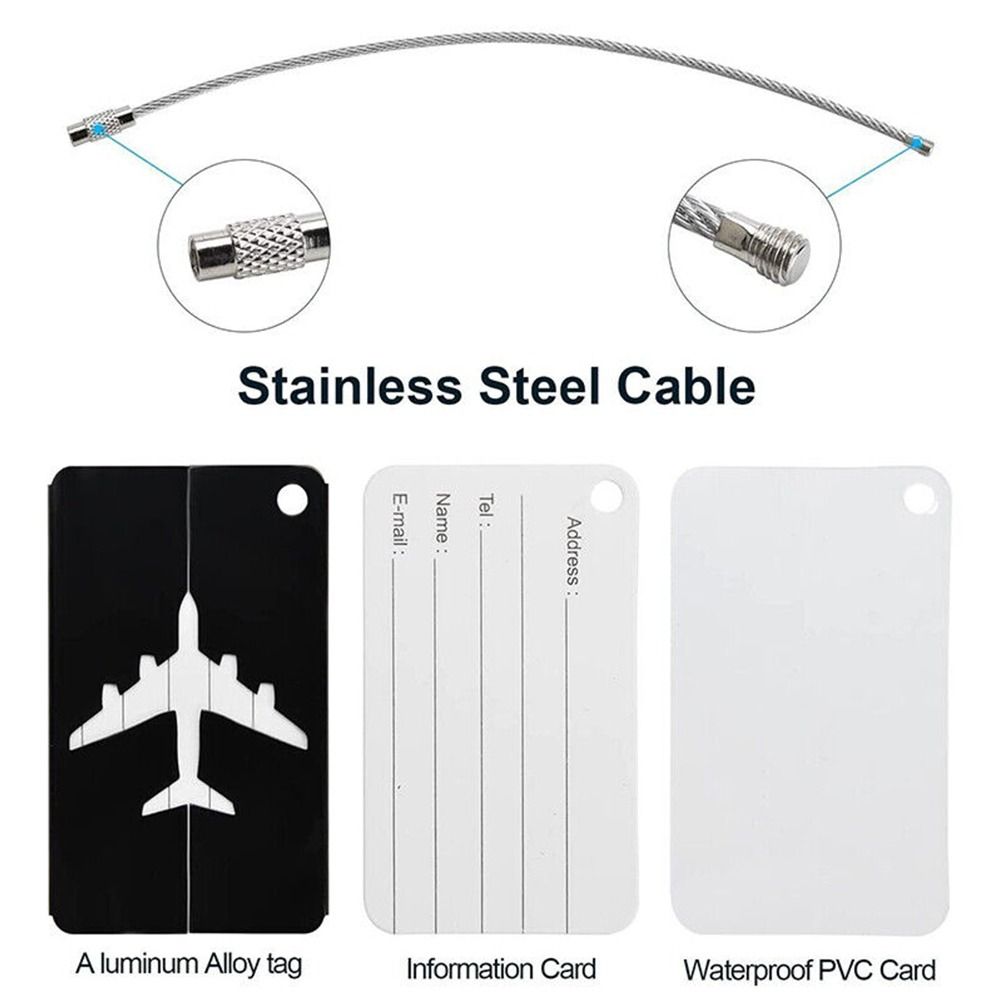 Aluminium Travel Luggage Tags  - Tech Accessories For Travel recension och pris