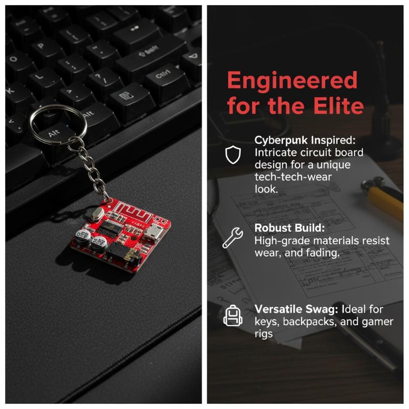Circuit Board Keychain Minimal - Tech Woven Accessories recension och pris