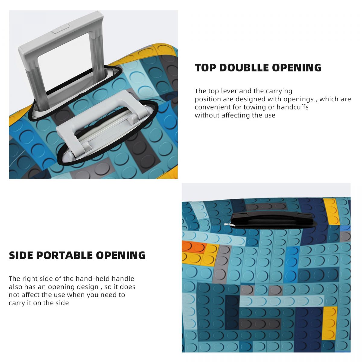 Blue Tech Pixel Building Block - Tech Accessories For Travel recension och pris