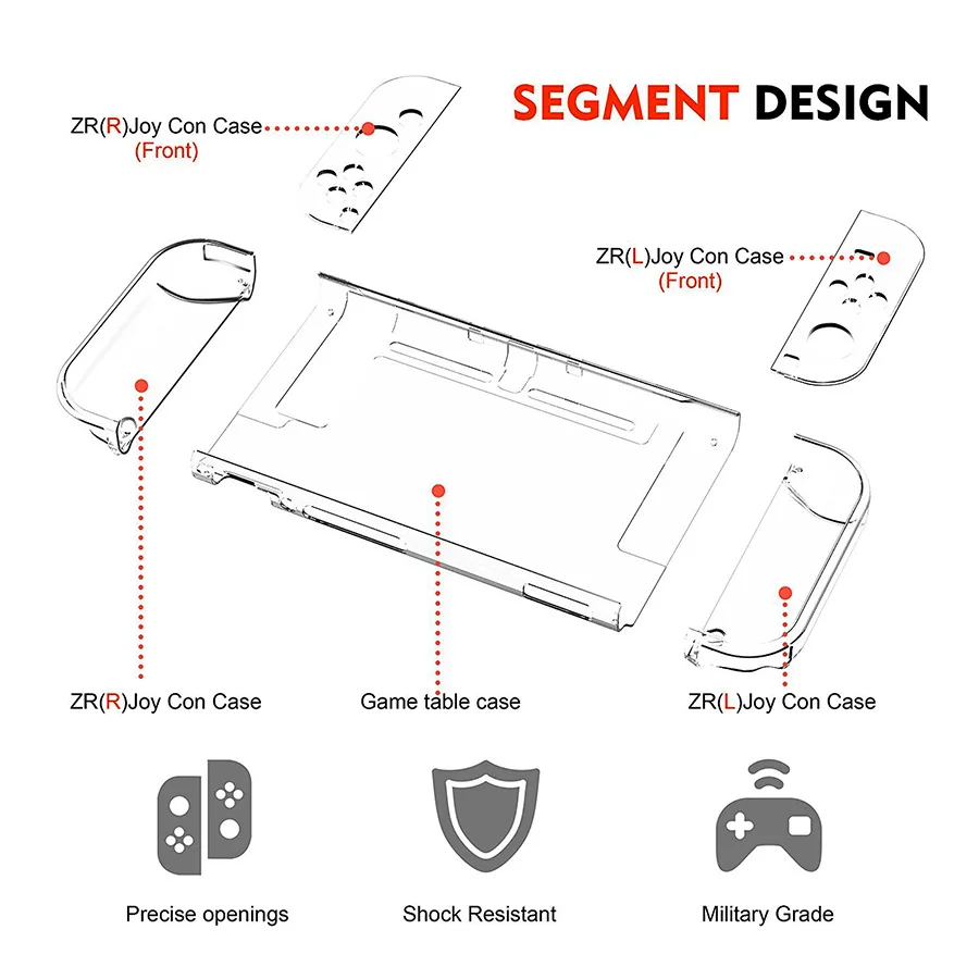 6 in 1 Kit Bags For Nintendo S - Tech Accessories Hard Case recension och pris